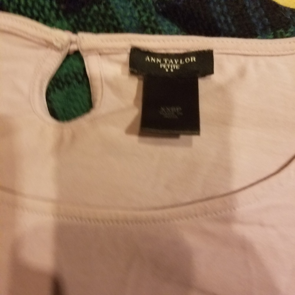 ANN TAYLOR | Lavender Lacey Sleeve Top - Picture 5 of 5